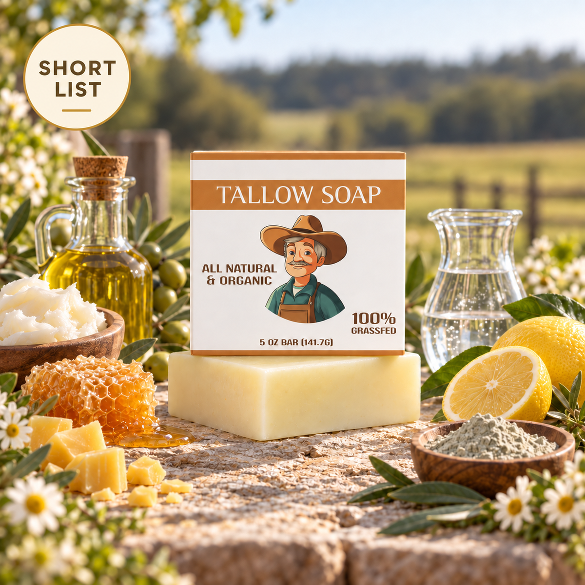 CURA GOODS - TALLOW SOAP BAR